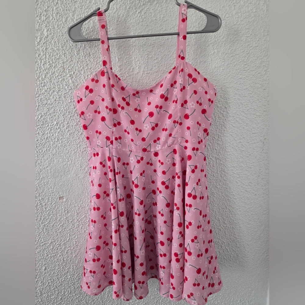 Cherry Print Mini Dress - Picture 2 of 5